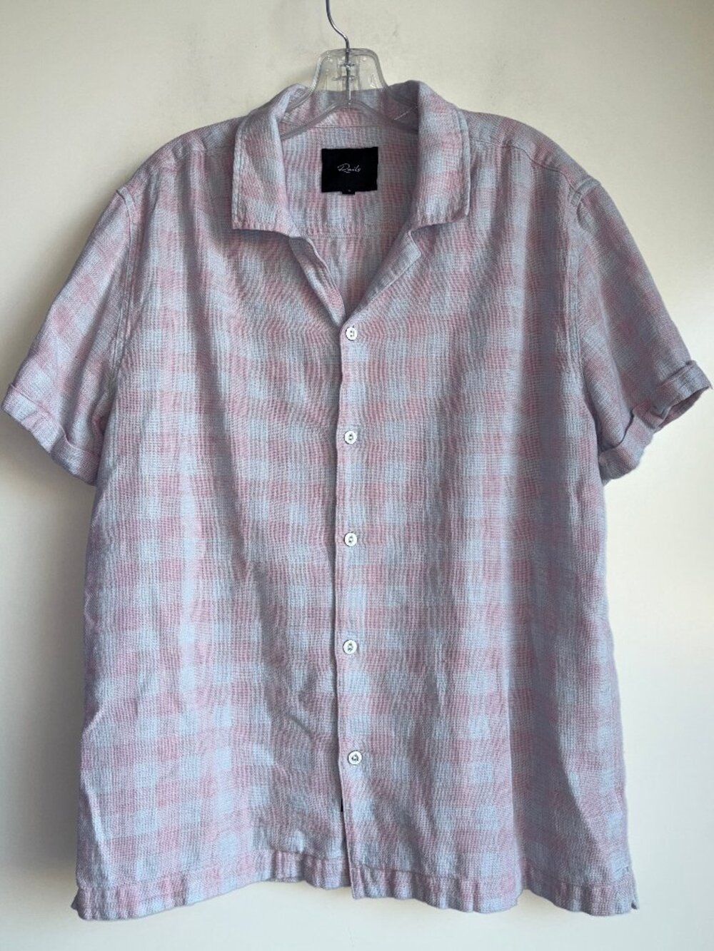 RAILS Dresden Gingham Camp Shirt Men's Large